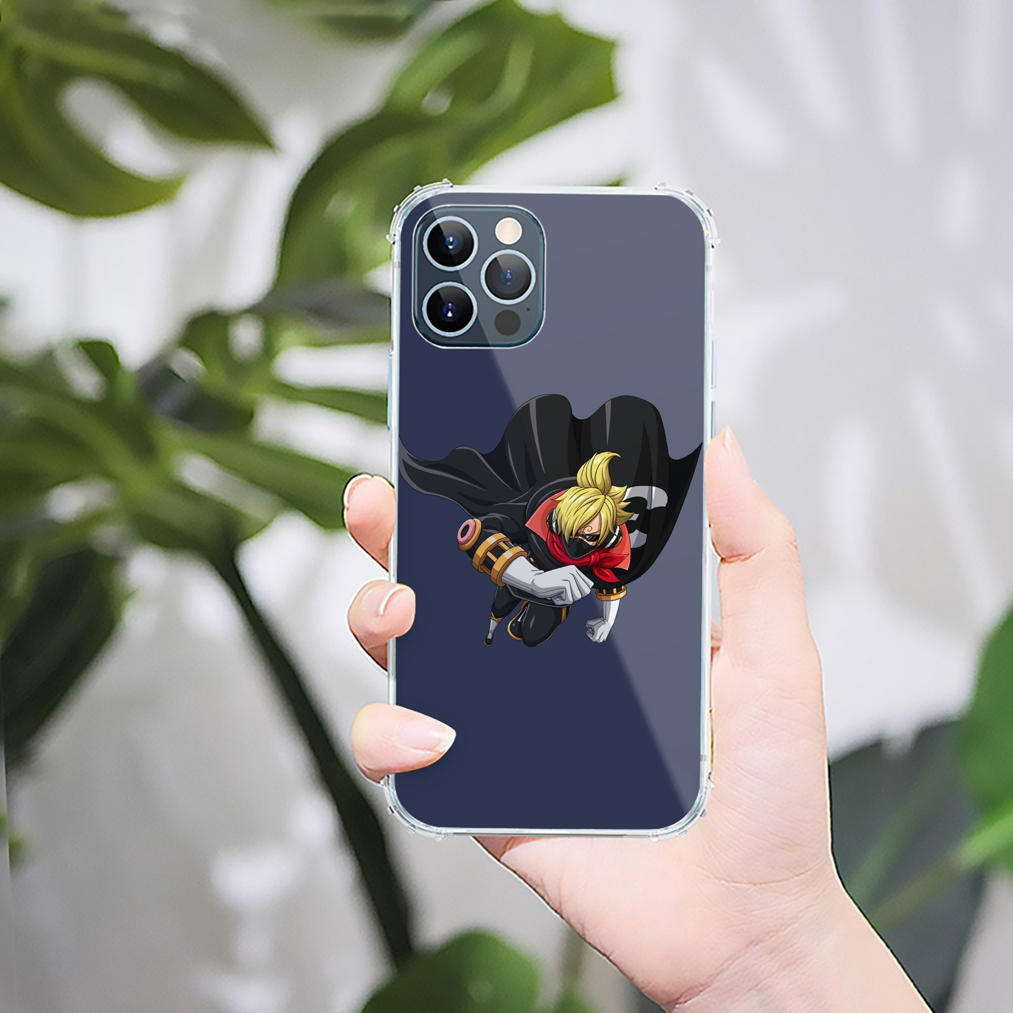（画像用） ワンピース サンジ ONE PIECE Sanji 【iPhone 12シリーズ対応】透明スマホケース（クリアソフトケース）